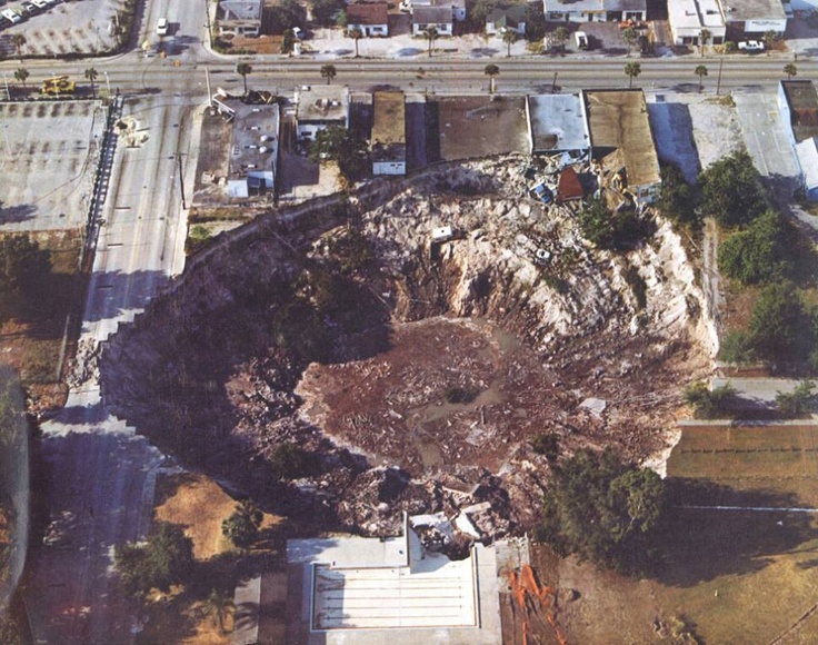 Photo:  Famous Winter Park sinkhole! Was actually after Disney in 1981